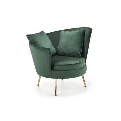 Armchair ALMOND dark green